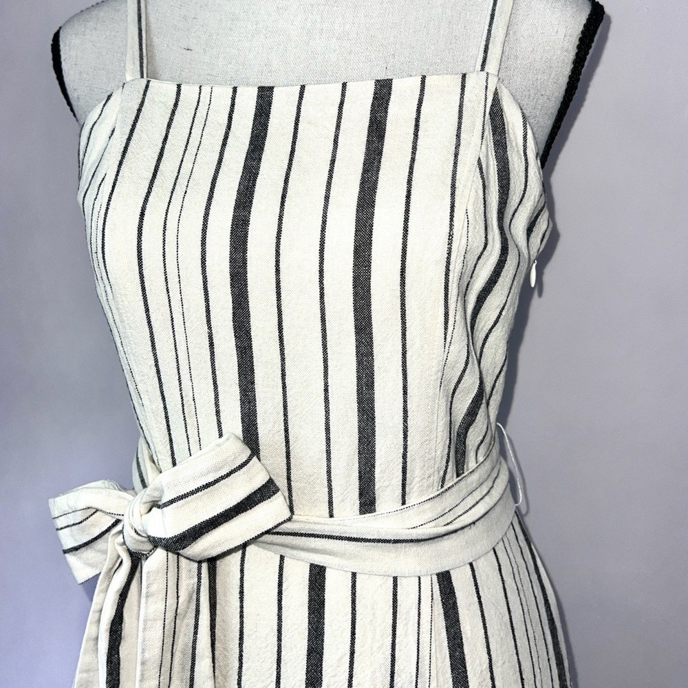 Rachel Roy Collection Woman's Striped Linen Blend Midi Slit Sundress size 0 - Picture 13 of 16